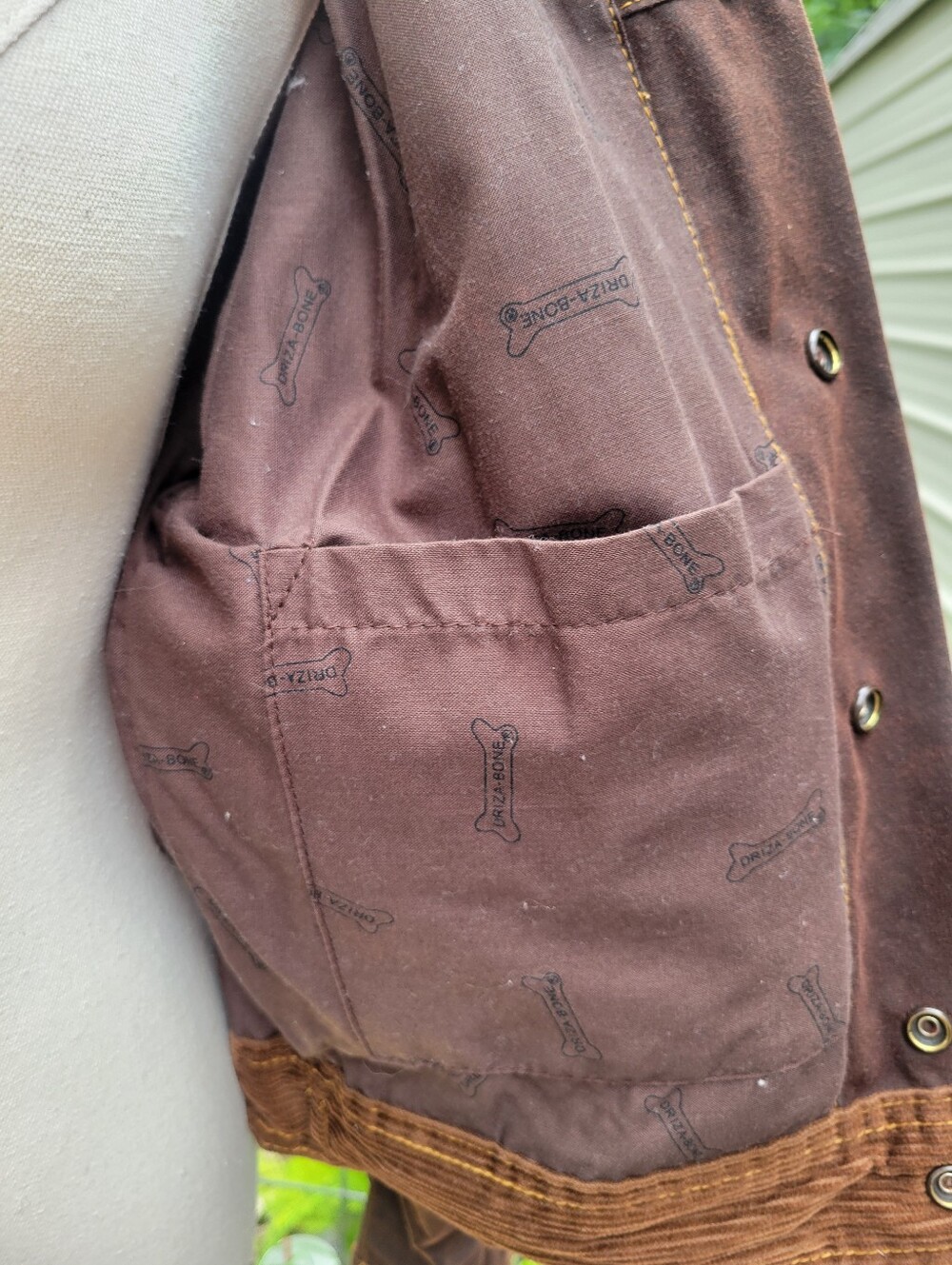 Unisex Driza-Bone Brown Waxed Canvas Field Jacket - Picture 6 of 9